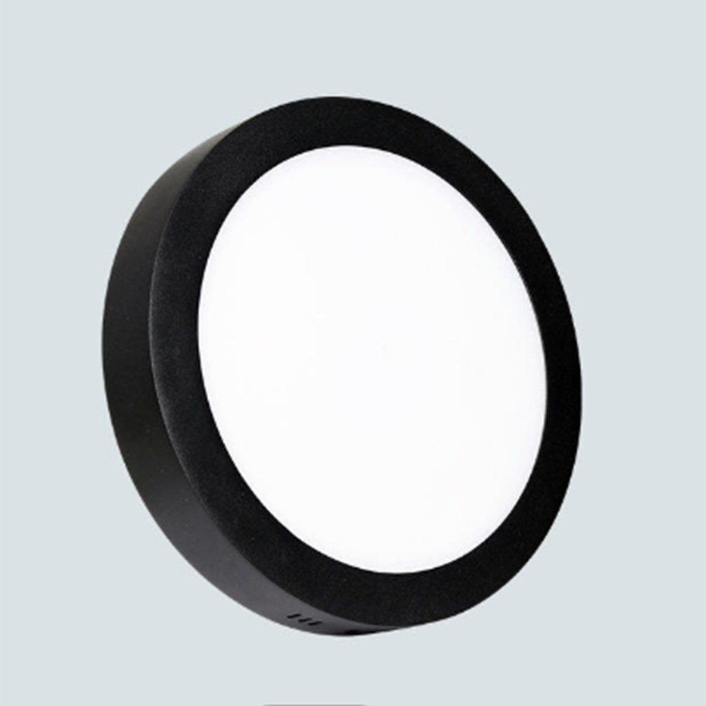 LED Panel Nadgradni Okrugli 12W Crni - Image 2