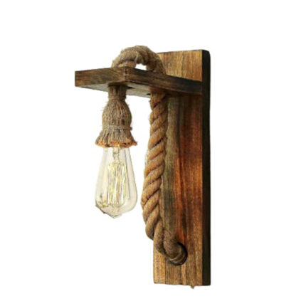 Zidna Lampa Drvo-Konopac