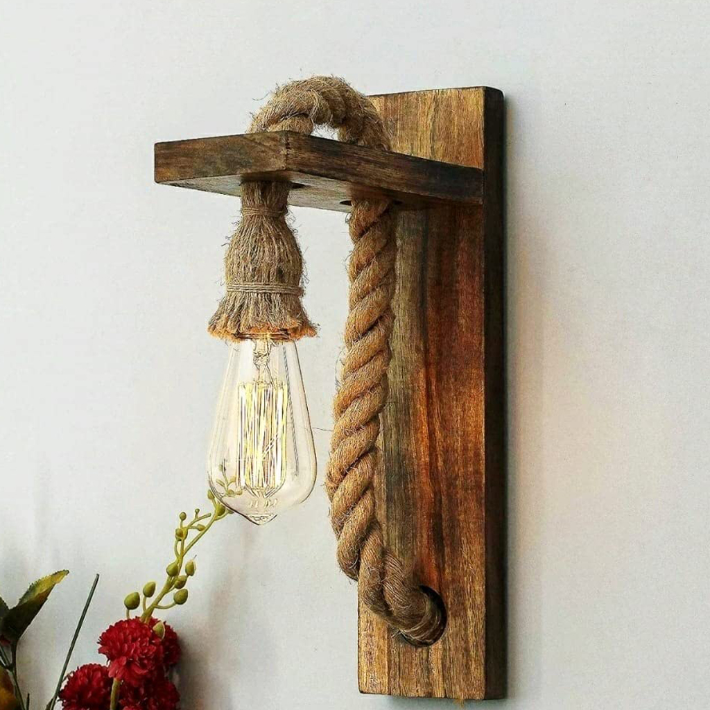 Zidna Lampa Drvo-Konopac - Image 2