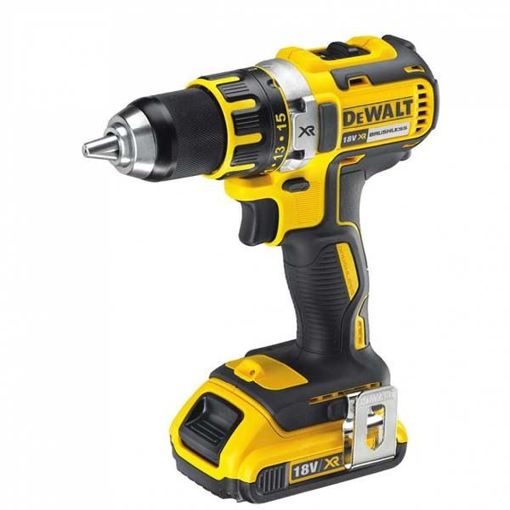 Aku bušilica – odvijač DeWalt 18V XR sa dvije 2Ah baterije i punjačem u koferu DCD790D2 - Image 3