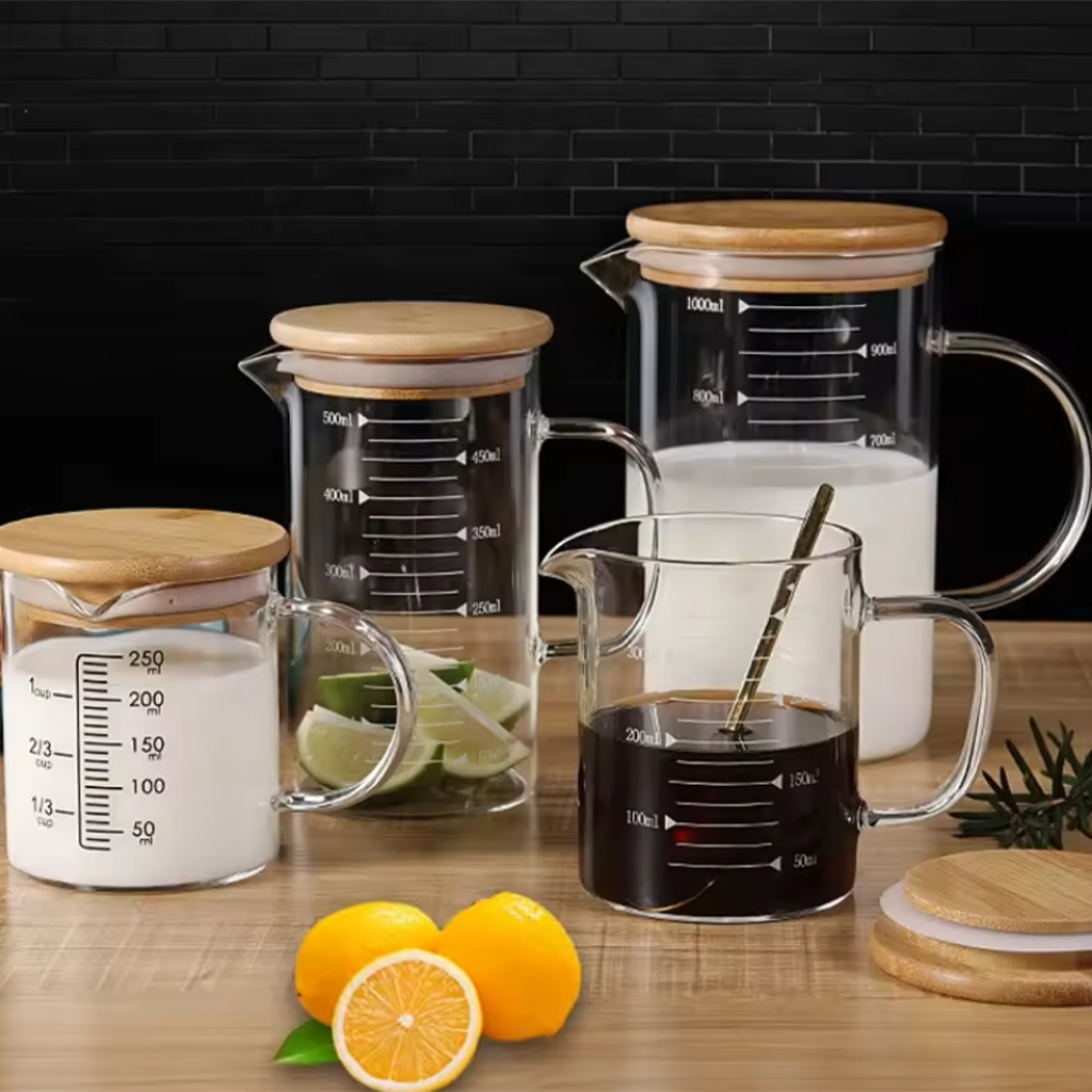 Mjerilica Staklena Sa Drvenim Poklopcem - Image 3