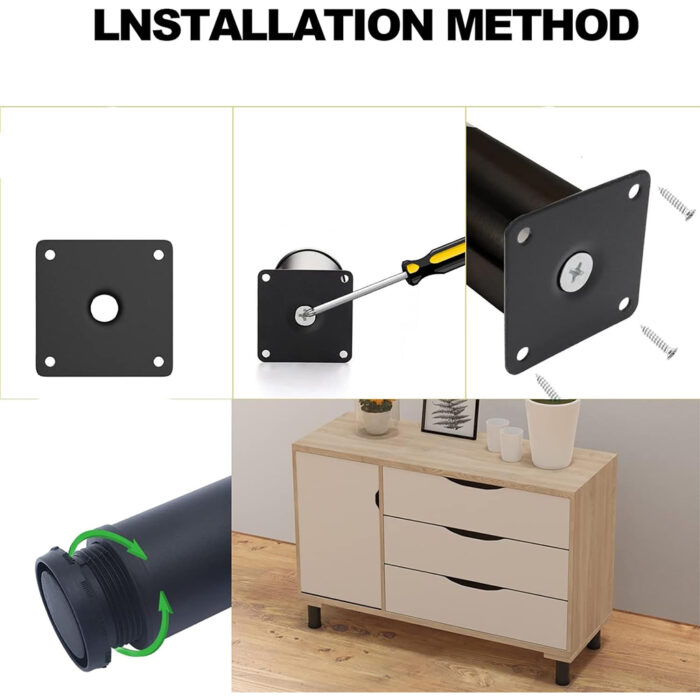 nogica za namjestaj okrugla metalna