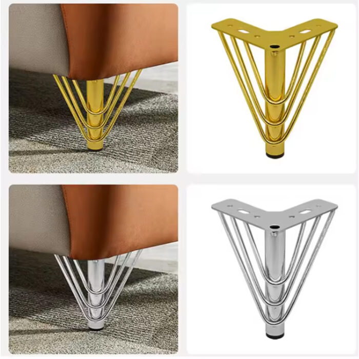 nogica za namjetaj srebro zicana