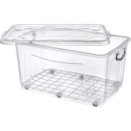 Kutija za odlaganje sa točkićima PVC 80l