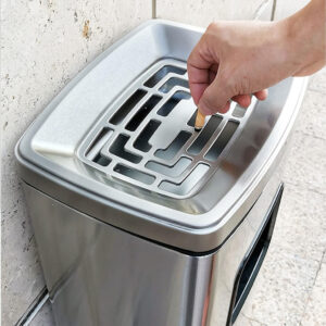 Kanta za Smeće sa Pepeljarom - Inox - Image 3