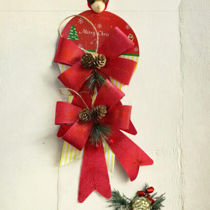 Ukrasna Mašna Novogodišnja Sa Šišarkom - 2/1