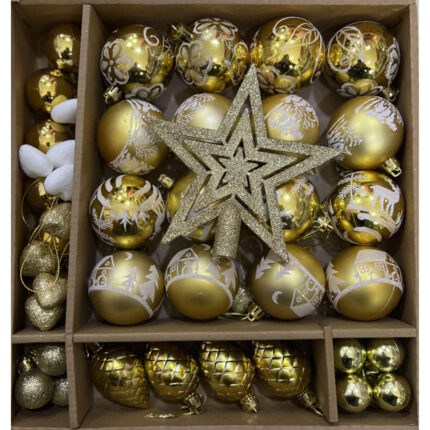 Set Novogodišnjih Kugli sa Zvijezdom 31/1