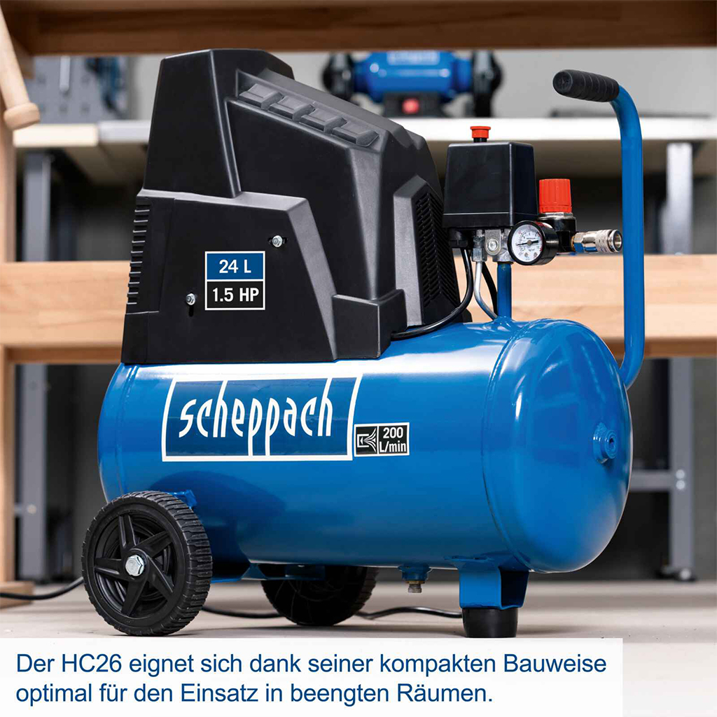 Scheppach kompresor za vazduh HC26 24L - Image 2