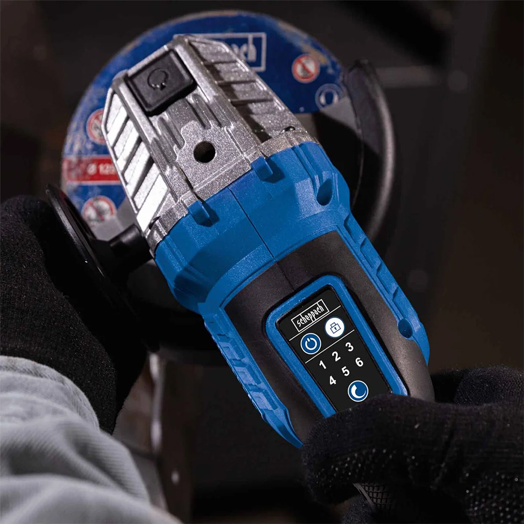 Scheppach aku ugaona kutna brusilica Brushless IXES BC-AG125-XS2 - Image 2