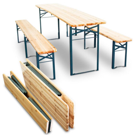 Stol + 2 klupe - Vrtna Garnitura