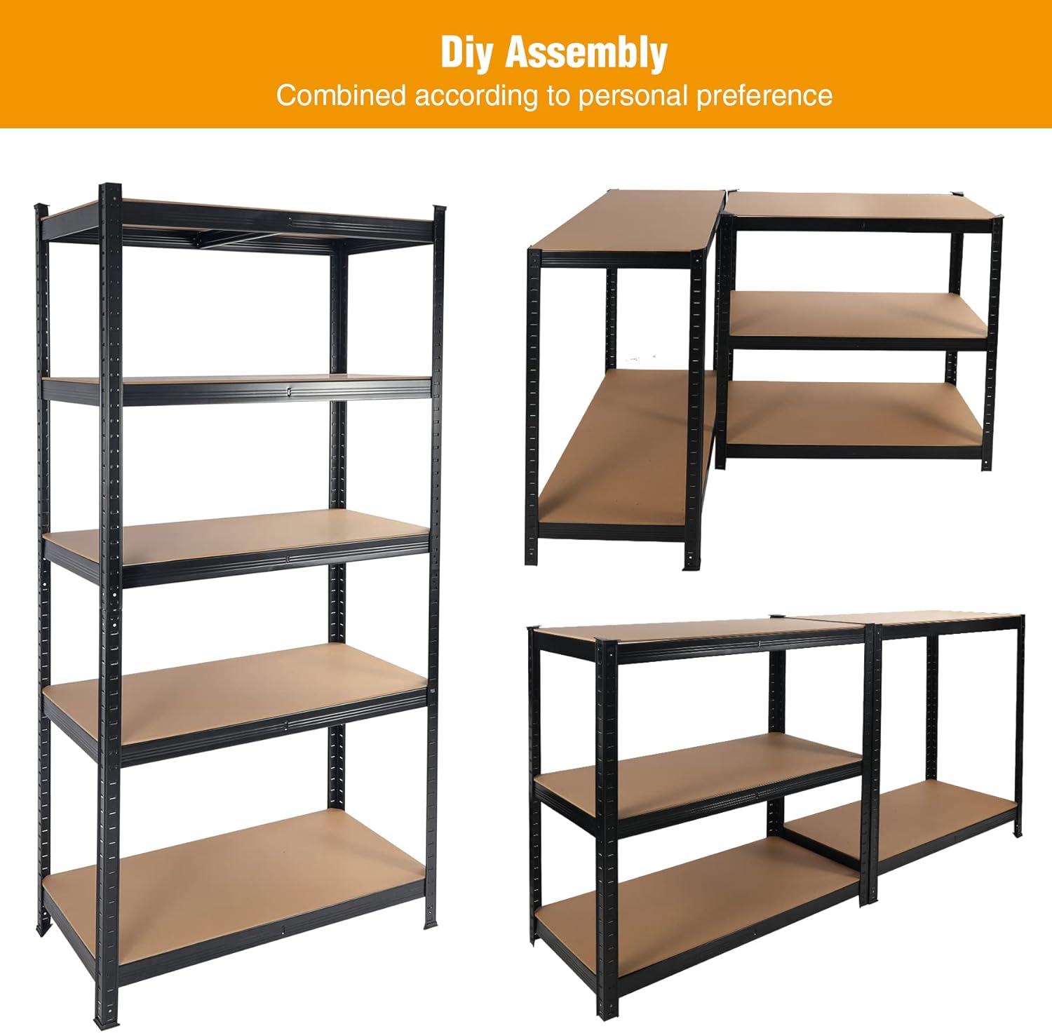 Metalna polica TitanPro 180x75x45cm - Image 3