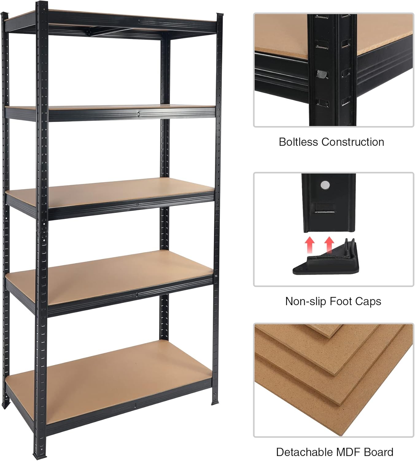 Metalna polica TitanPro 180x75x45cm - Image 2