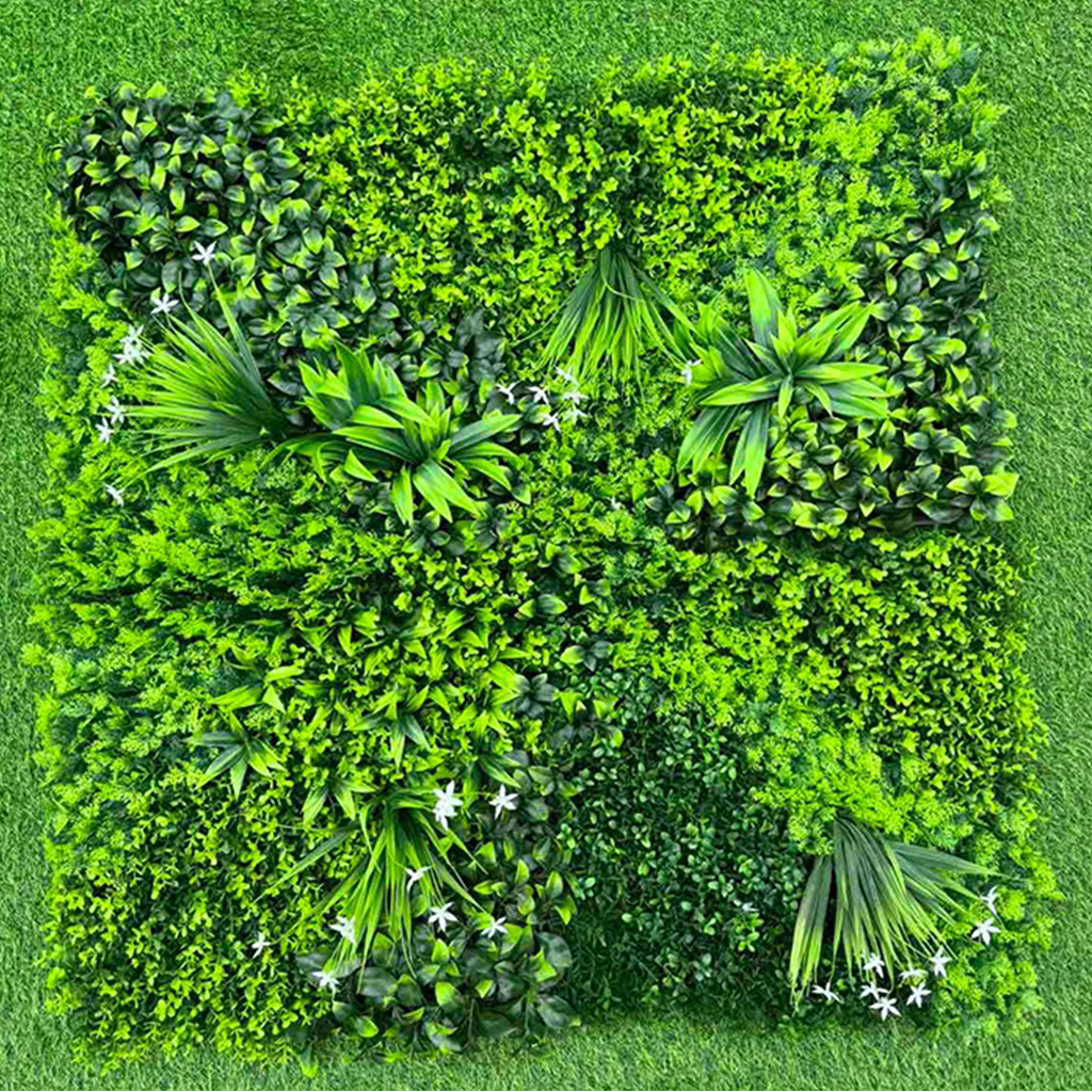 Dekorativno Zelenilo Herbium 100x100 cm – Zidni Panel sa Vještačkim Biljkama, UV Otporno