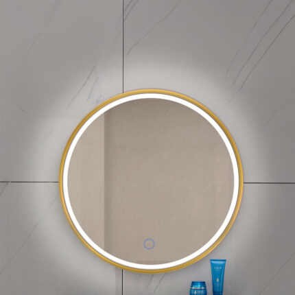 Ogledalo Led Velvet Reflection Gold 60cm